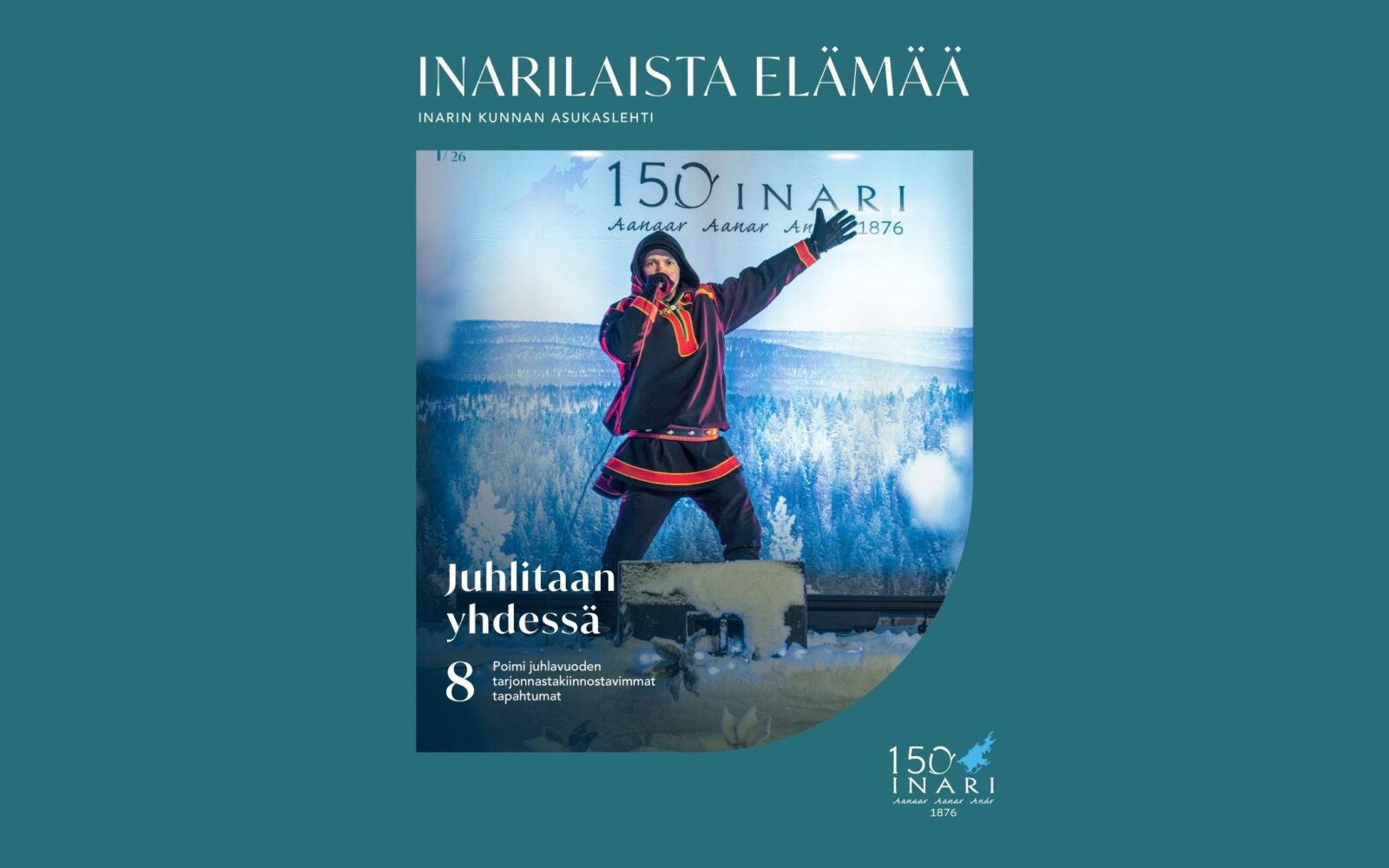 Inarilaista elämää -asukaslehden kansikuva
