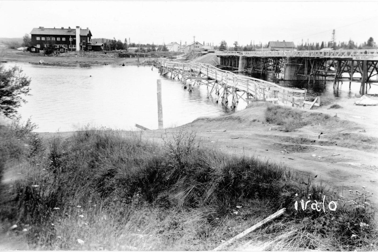 Ivalon silta, postikortti. (1950)